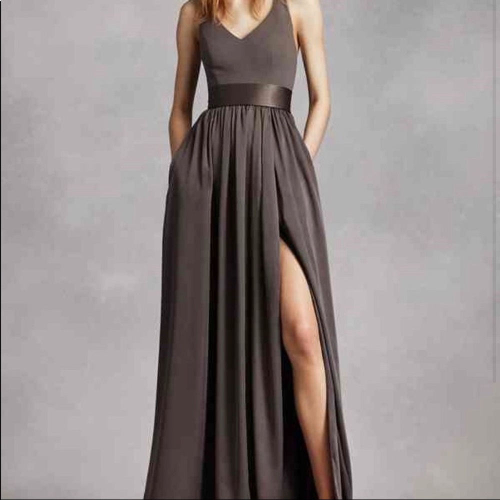 VERA WANG Bridesmaids Dress - Size 0 - Charcoal